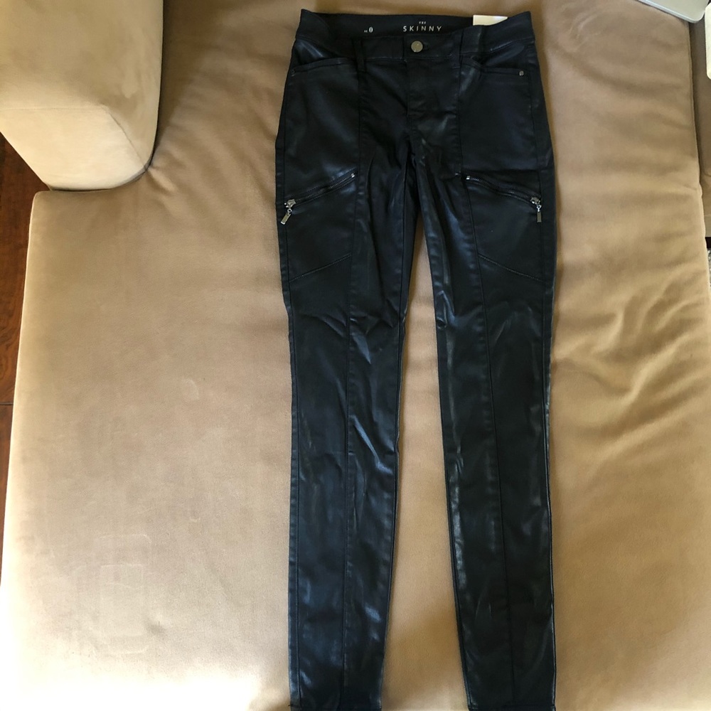 White House Black Market Coated Skinny Jeans